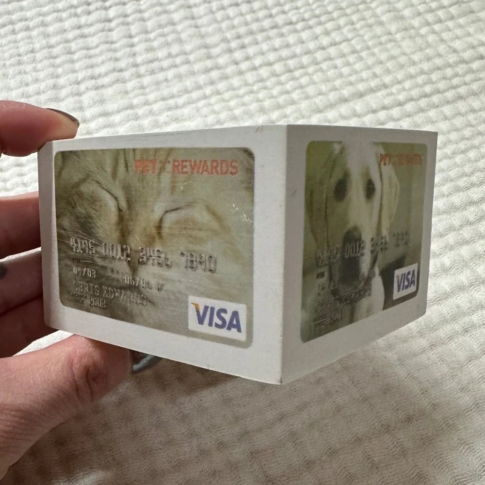 VISA pet rewards card promotional advertising notepad dog cat 3